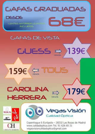 MAS Y MAS PROMOCIONES DE GAFAS DE VISTA!!