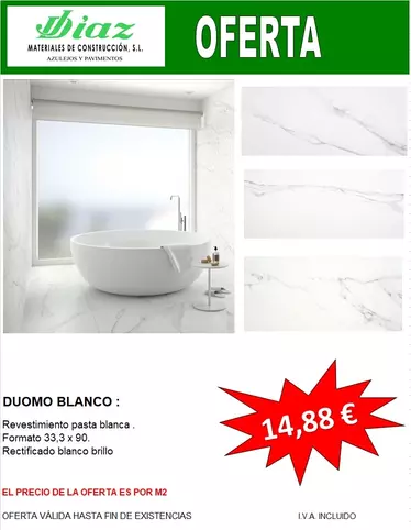 Revestimiento Duomo blanco brillo 