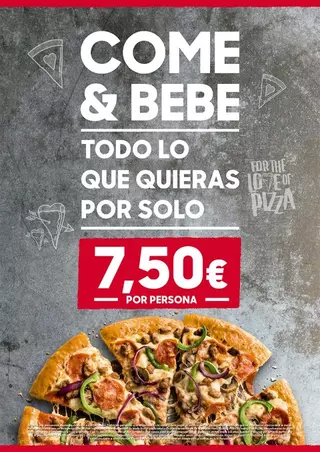 Come y Bebe todo lo que quieras en Pizza Hut Boadilla