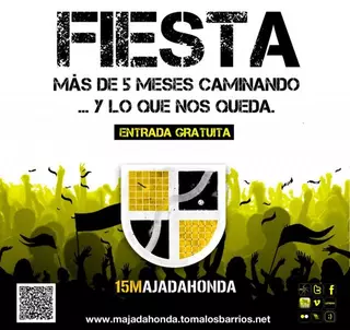 La Asamblea 15M de Majadahonda organiza una fiesta popular este sábado

