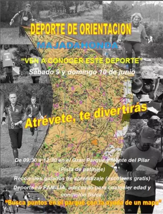 Deporte de orientación para escolares y familias en el Monte del Pilar
