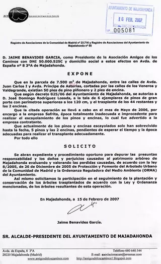 Proteger el Patrimonio arbóreo de Majadahonda