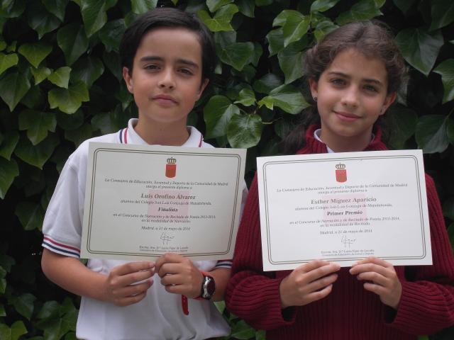 Esther Míguez Aparicio, alumna del San Luis Gonzaga, gana el Concurso de Recitado de Poesía de la Comunidad de Madrid