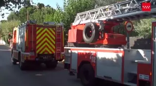Tres intoxicados en el incendio de una residencia de ancianos en Majadahonda