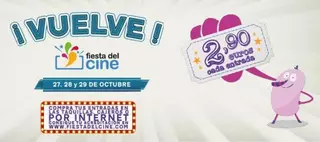 Vuelve la Fiesta del Cine los días 27, 28 y 29 de Octubre