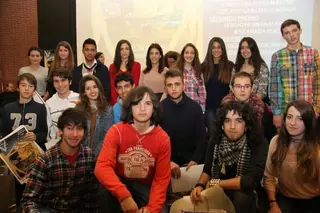 Carlos Iglesias del San Luis Gonzaga, campeón de la V Olimpiada Filosófica de la Comunidad de Madrid en la modalidad de disertación