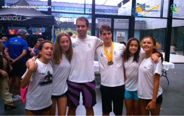 Dos medallas de oro y cinco finales para el Majadahonda en los Campeonatos de España de Natación 