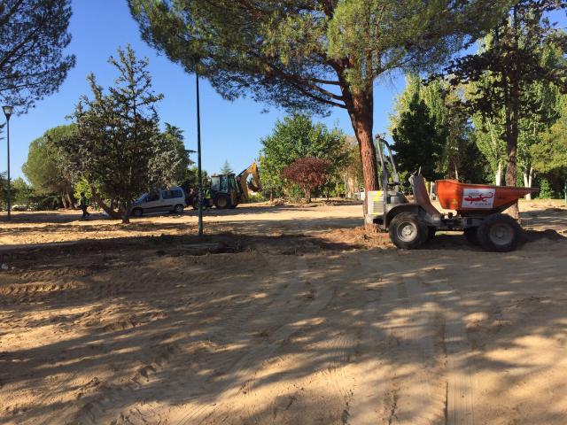 En marcha la obra de remodelación del parque Cerro del Aire que contempla más zonas verdes y de juegos infantiles