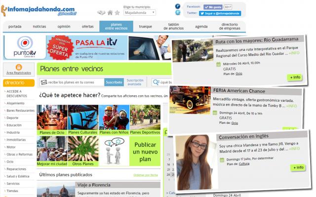 InfoMajadahonda.com inaugura la sección Planes entre Vecinos en su 15º Aniversario