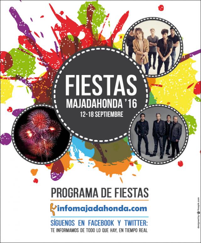 PROGRAMA DE FIESTAS MAJADAHONDA 2016. Del 12 al 18 de Septiembre