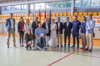 La Granadilla acogió un acto de reconocimiento a los paralímpicos Carlos Vera y Sara Andrés