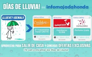 InfoMajadahonda.com presenta 'Días de Lluvia': cupones descuento exclusivos para días lluviosos