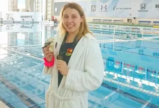 La majariega Carmen Baringo, subcampeona del mundo de waterpolo femenino
