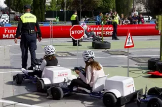 Abierta la caravana de educación vial para todos los niños de Majadahonda en el parque de Colón