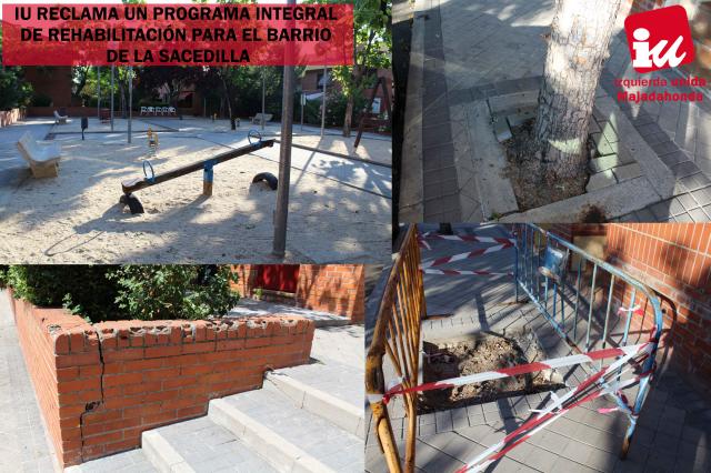 IU Majadahonda reclama un programa integral de rehabilitación para el barrio de la Sacedilla