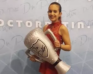 La majariega María Rodríguez, medalla de oro en el Campeonato de Madrid de Patinaje artístico sobre hielo 2019