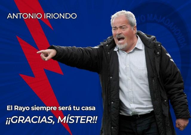 El entrenador del Rayo Majadahonda, Antonio Iriondo, presenta su dimisión