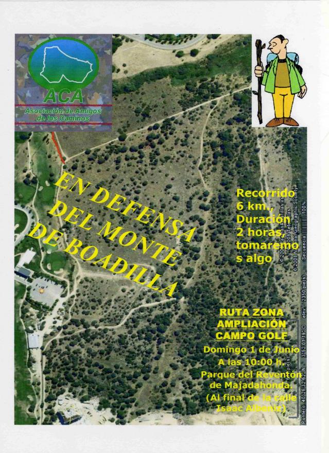 Asc.Amigos de los Caminos. "Marcha en Defensa del Monte de Boadilla"