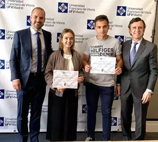 Dos alumnos majariegos con brillante expediente estudiarán con beca en la UFV