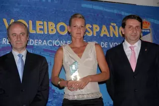 La jugadora del Club Voleibol Majadahonda Olga Matveeva, nombrada mejor jugadora de voley playa del año