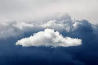 Cielos con nubes en la previsión meteorológica del fin de semana