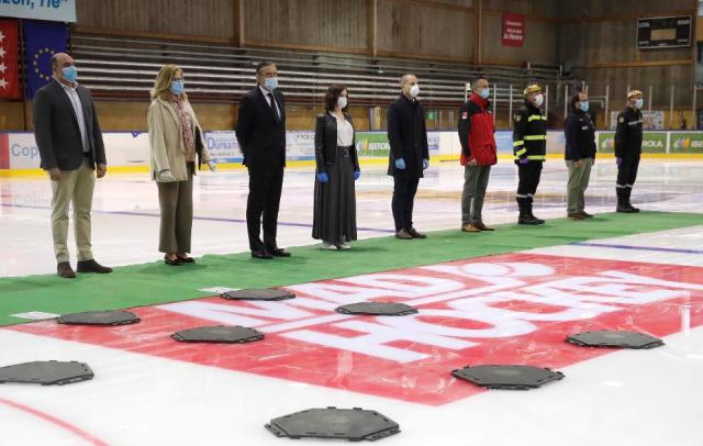 Clausura del Palacio de Hielo de Majadahonda como instalación temporal para acoger a fallecidos del COVID-19