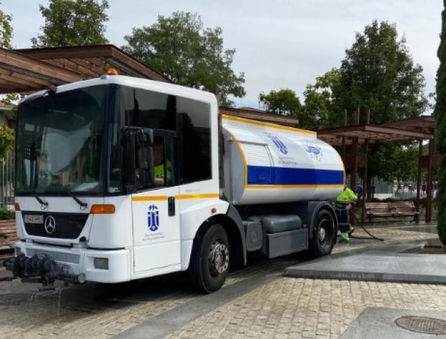 Majadahonda pone en marcha un Plan de choque de limpieza y desinfección de la ciudad ante la vuelta de vacaciones