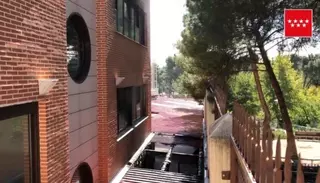 Un incendio en un colegio de Pozuelo obliga a desalojar a 250 alumnos y profesores