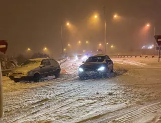 Caos en Majadahonda ante la gran nevada que ha dejado Filomena