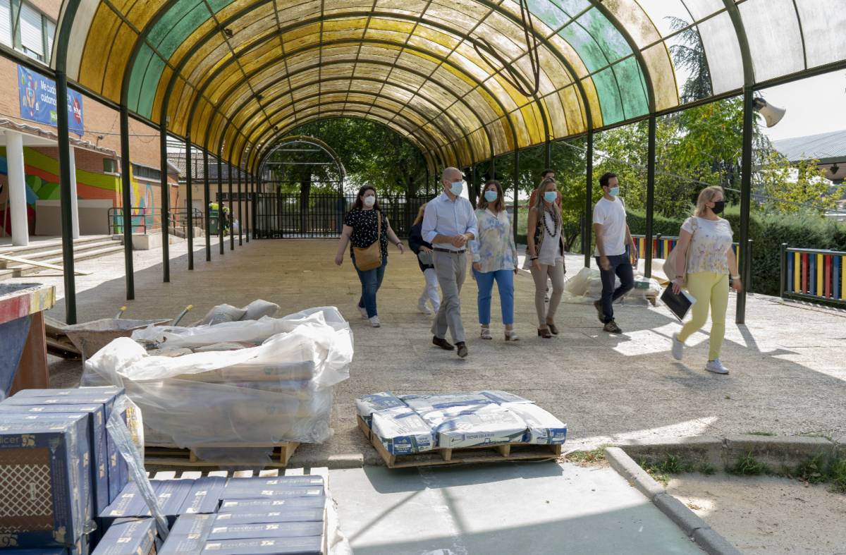 Avanzan las obras en colegios públicos de Majadahonda, a las que se destinarán cerca de un millón de euros