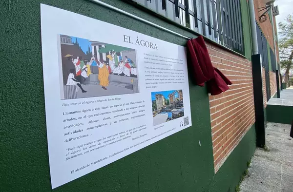 Inauguración de 'El Ágora', el nuevo espacio de interacción e intercambio social del Instituto Leonardo Da Vinci