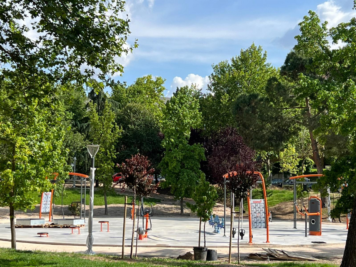 Controversia en Majadahonda por la instalación de un gimnasio para adultos en el Parque Valle del Arcipreste