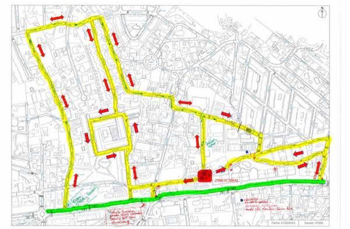 Cortes de tráfico y desvíos en Majadahonda por los trabajos de reparación en vías de la localidad