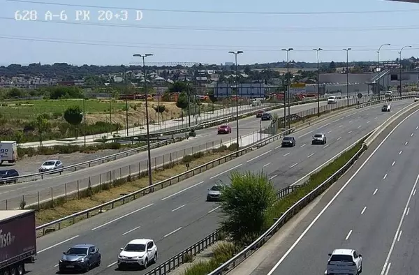 Obras en la A-6 Las Rozas: se prorrogan los cortes de tráfico durante 3 semanas más