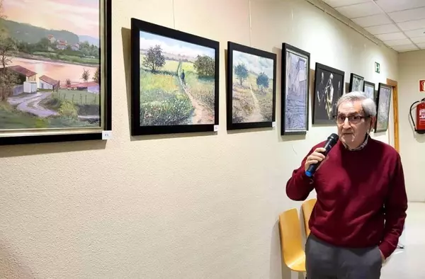 Majadahonda acoge la exposición de pintura de Román Ruiz Corcuera, vecino y artista de la localidad