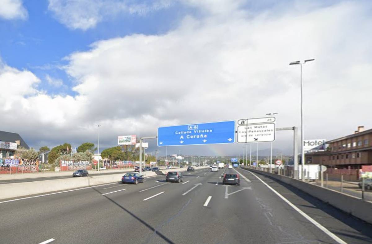 Cortes de tráfico en la A-6 por obras durante toda esta semana: desvío alternativo