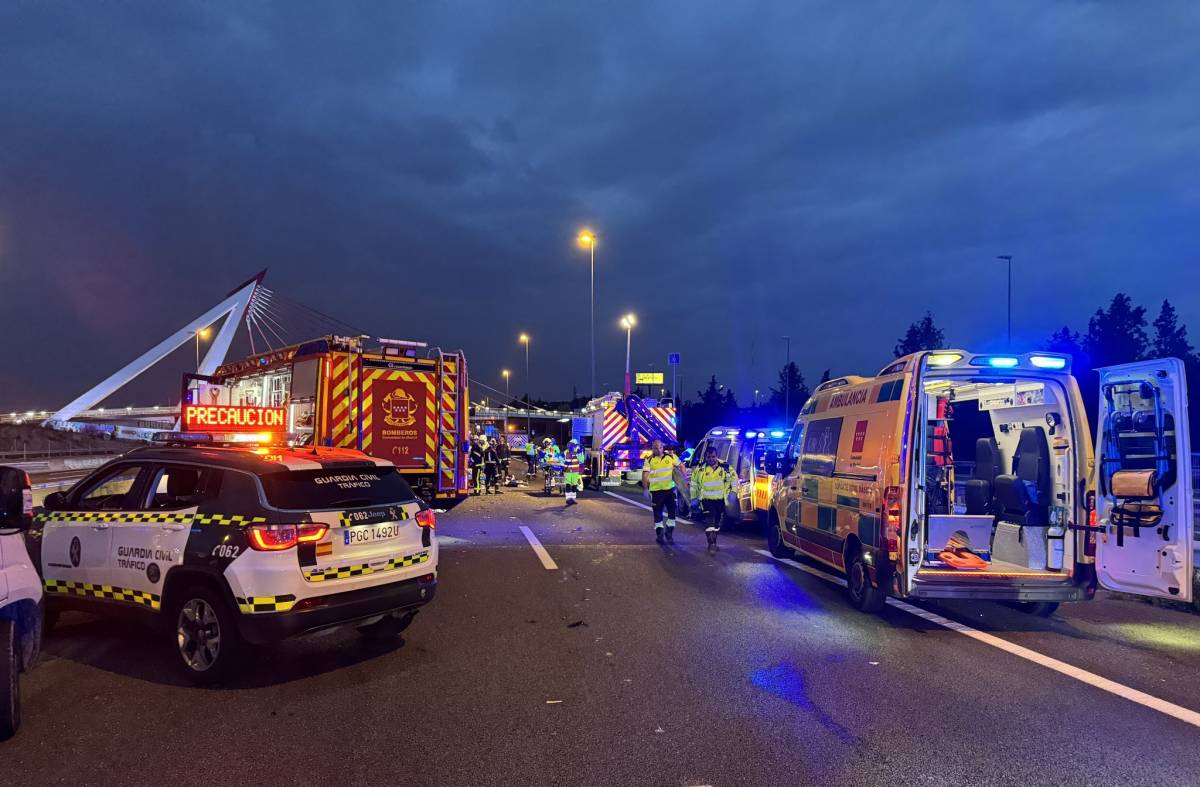 Un choque frontal con un conductor kamikaze en Las Rozas deja tres fallecidos y dos heridos graves 