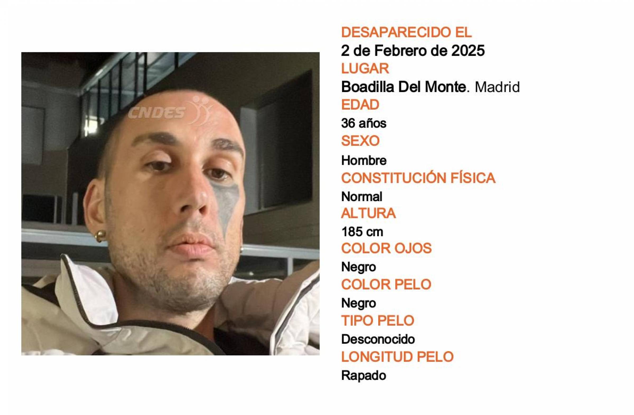 Se busca a un hombre de 36 años desaparecido en Boadilla