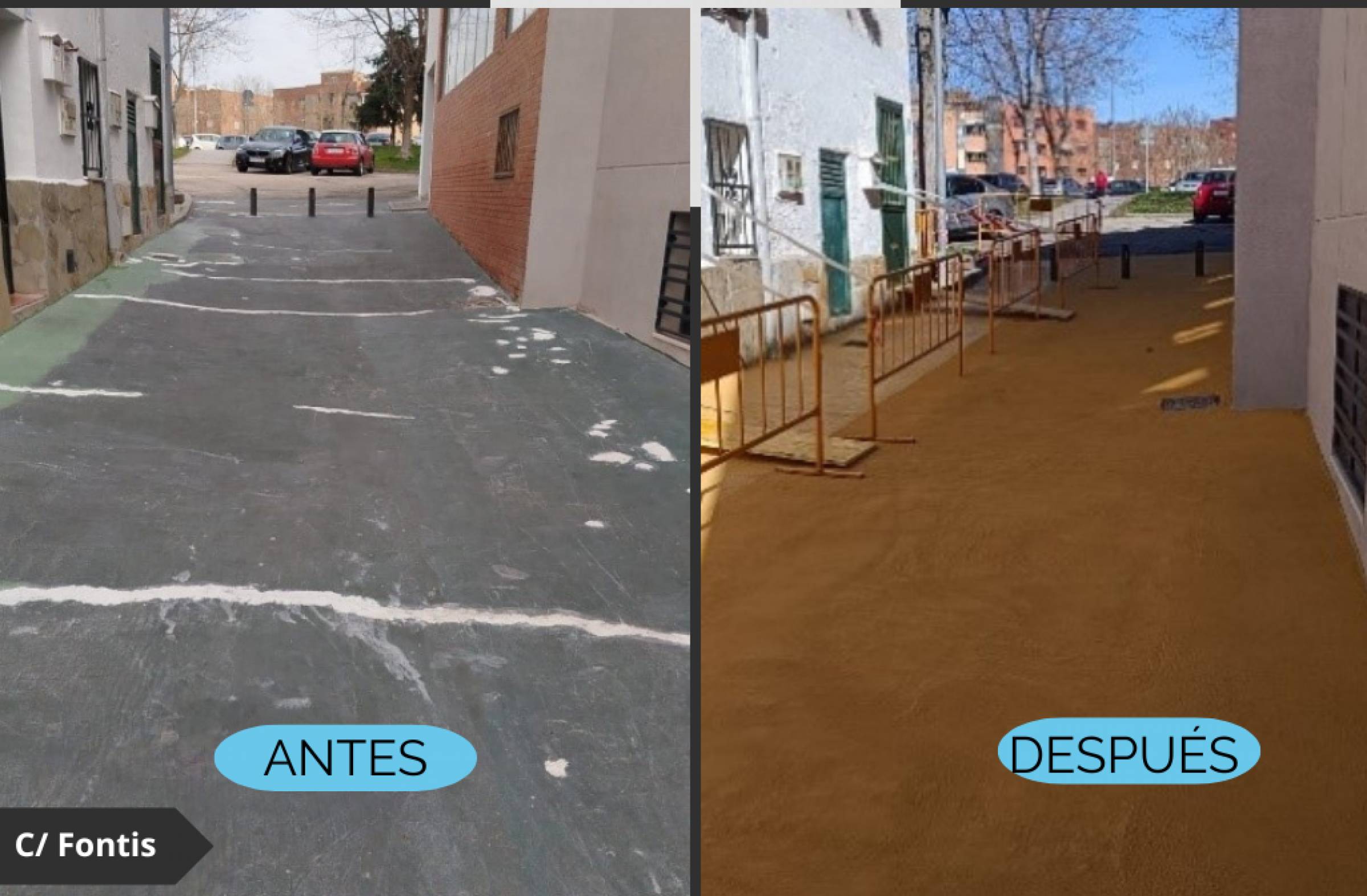 Nueva iluminación y mejoras en accesibilidad en la zona de la Plaza de México de Majadahonda 