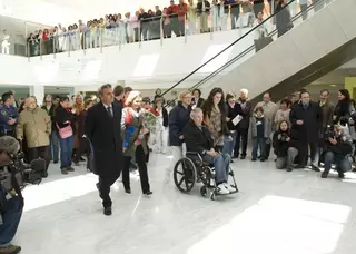 Jesús Neira recibe el alta en el Hospital Puerta de Hierro de Majadahonda