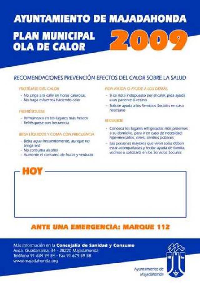 Activado el Plan Municipal Ola de Calor 2009
