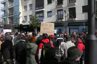 Concentración de la  Asociación de Vecinos de Majadahonda para protestar contra la subida del IBI
