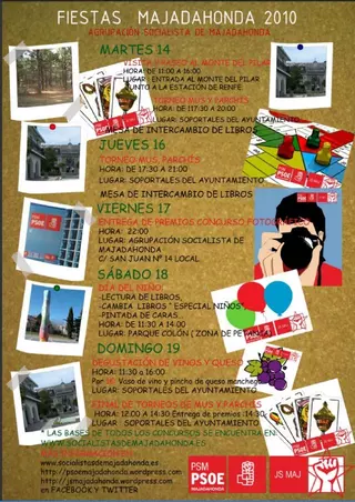 El Partido Socialista de Majadahonda aboga por otro tipo de fiestas que ofrezcan un ocio alternativo para todos los públicos