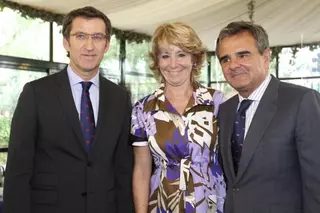 Esperanza Aguirre y Alberto Nuñez Feijóo participan en el Foro PP Madrid en Majadahonda