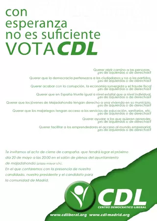 CDL cierra su campaña electoral en Majadahonda
