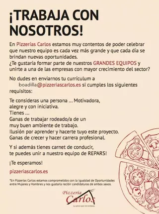 Necesitamos Repartidores, para