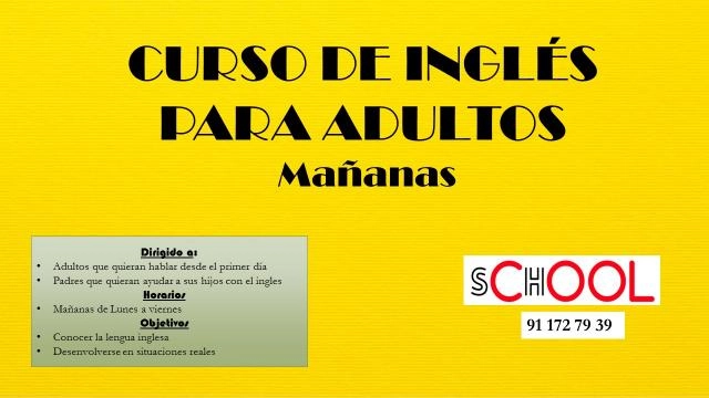 Mañanas de inglés para adultos